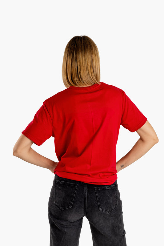 Cherry Red Plain T-Shirt (UNISEX)