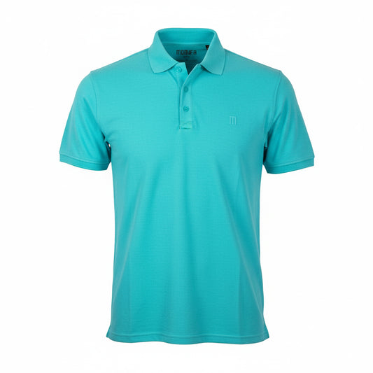 Aqua Blue MOMIFA Classic Polo