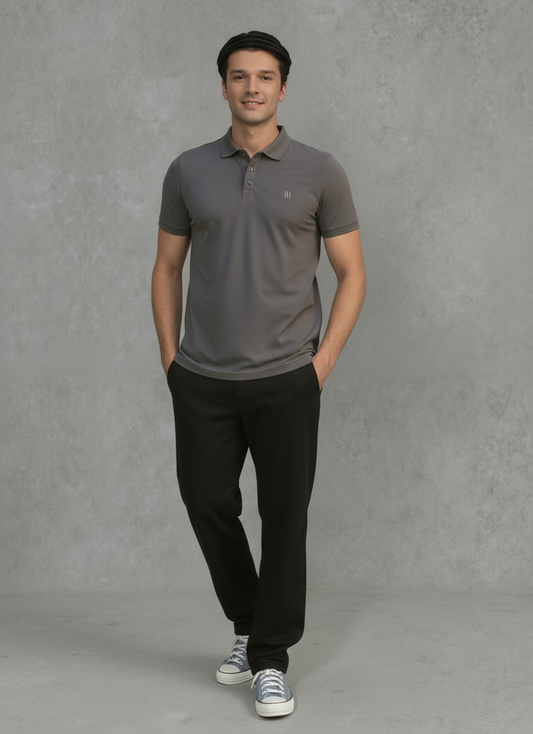 Mink Gray MOMIFA Classic Polo