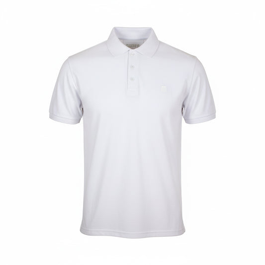Vista White MOMIFA Classic Polo