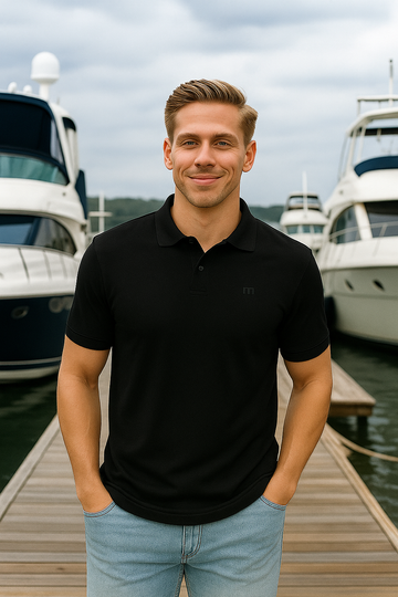 Onyx Black MOMIFA Classic Polo