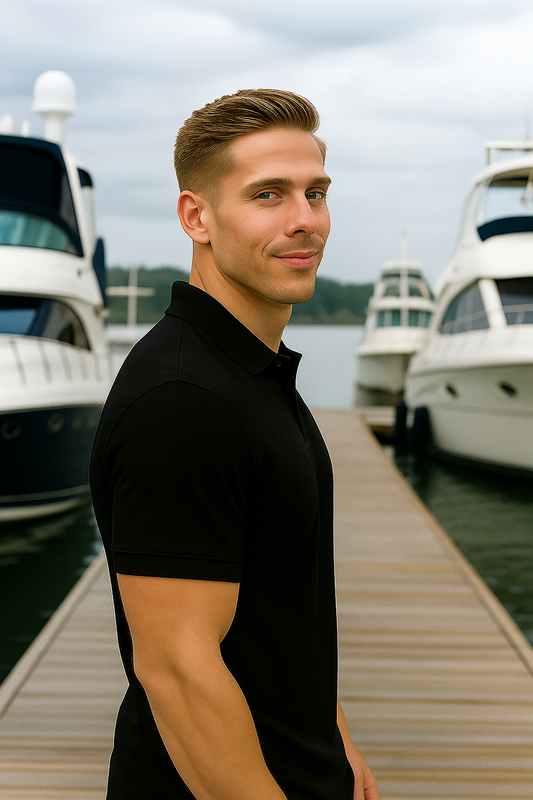 Onyx Black MOMIFA Classic Polo