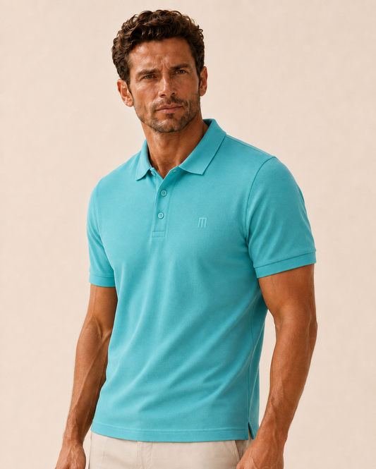 Coastal Blue MOMIFA Classic Polo