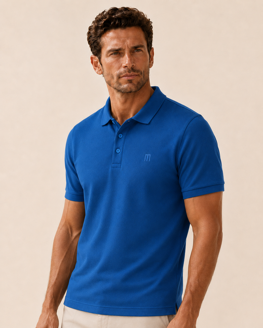 MOMIFA Classic Polo - Cobalt Blue