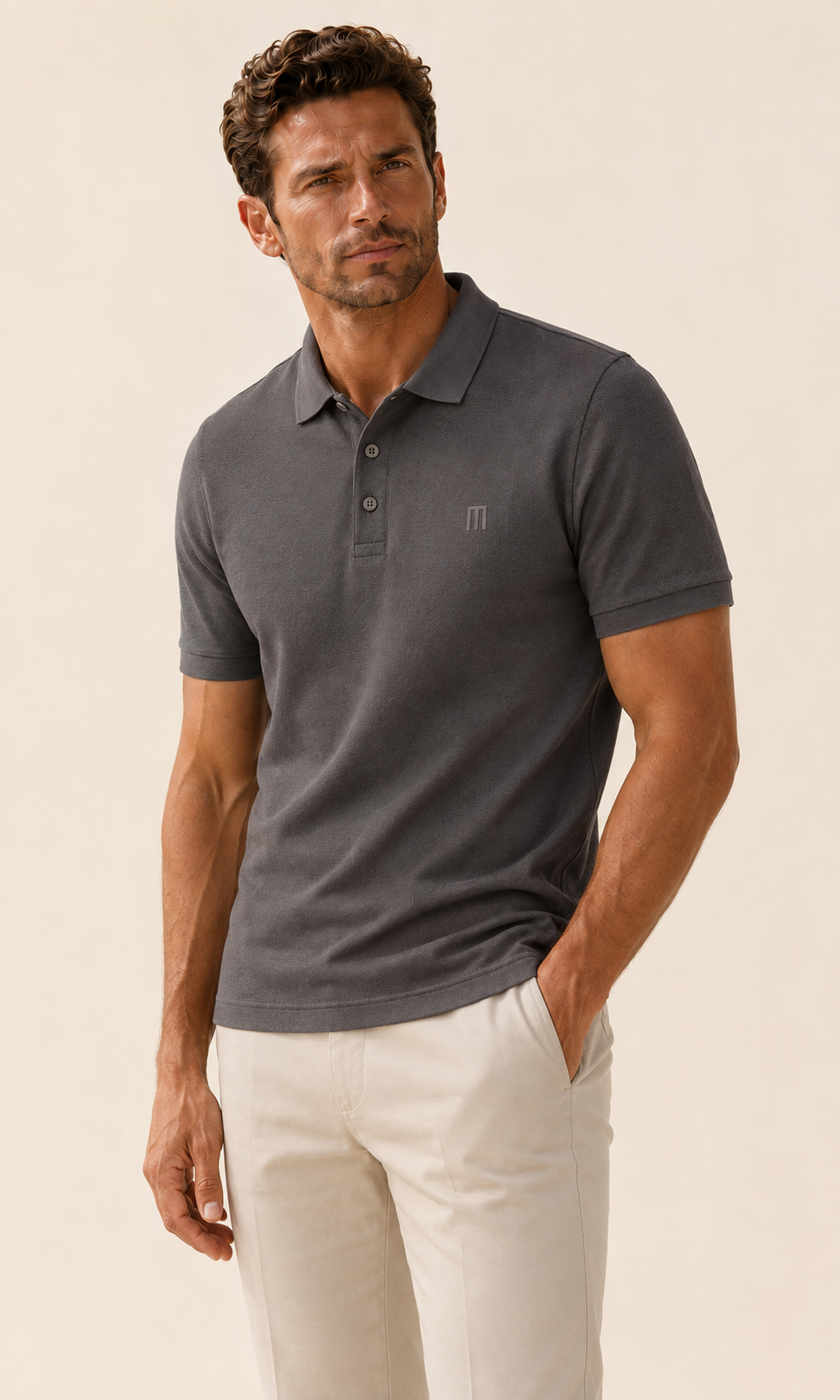 MOMIFA Classic Polo - Graphite