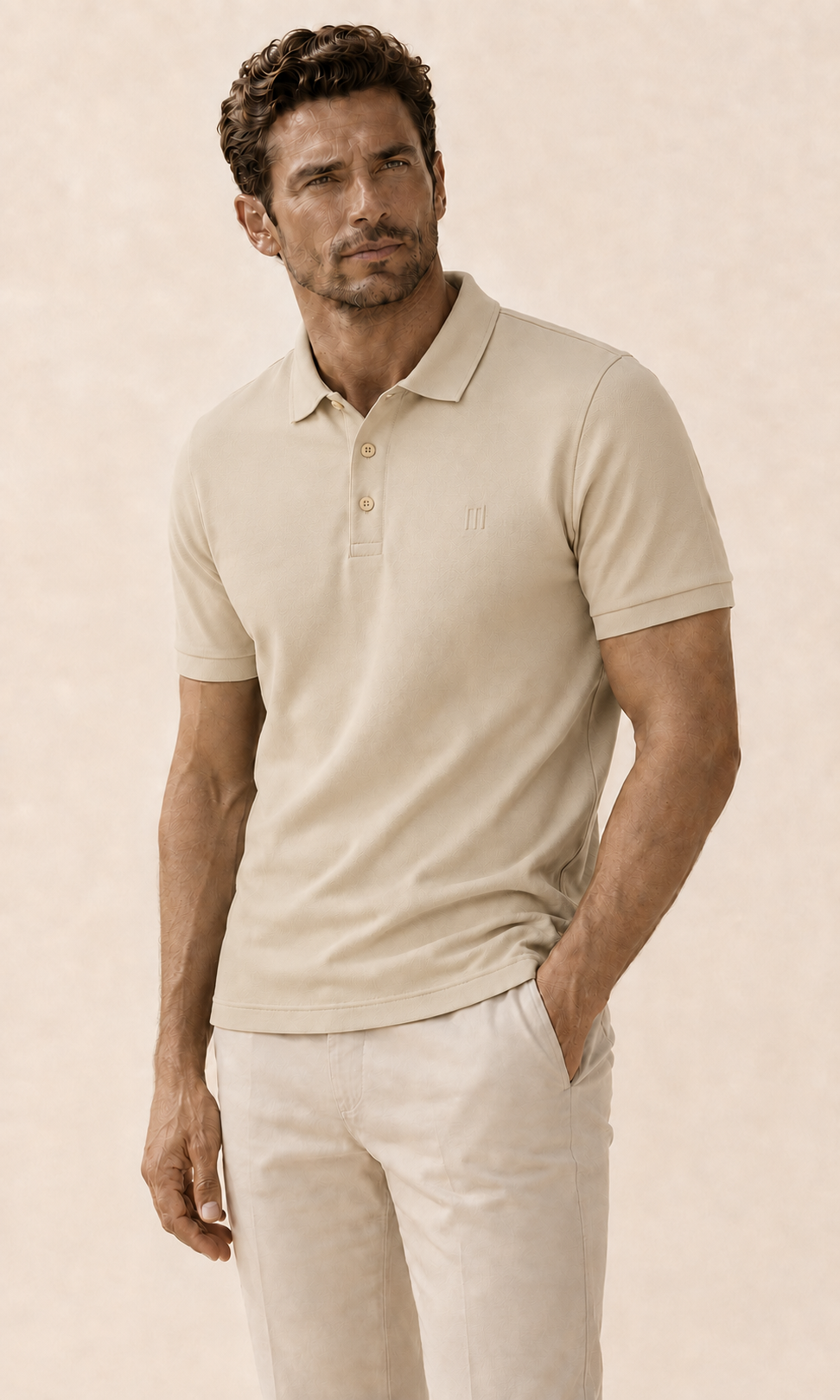 MOMIFA Classic Polo - Ivory