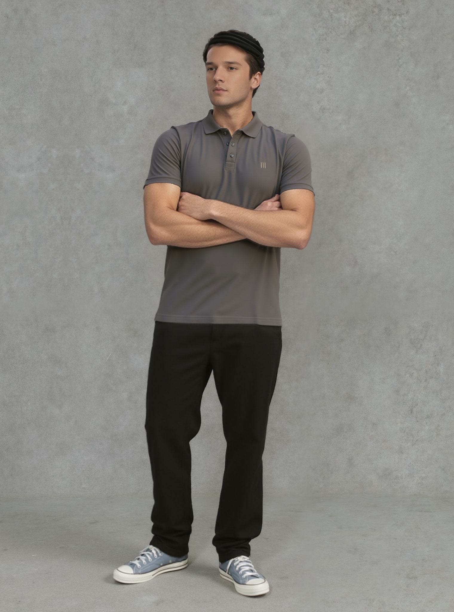 Mink Gray MOMIFA Classic Polo