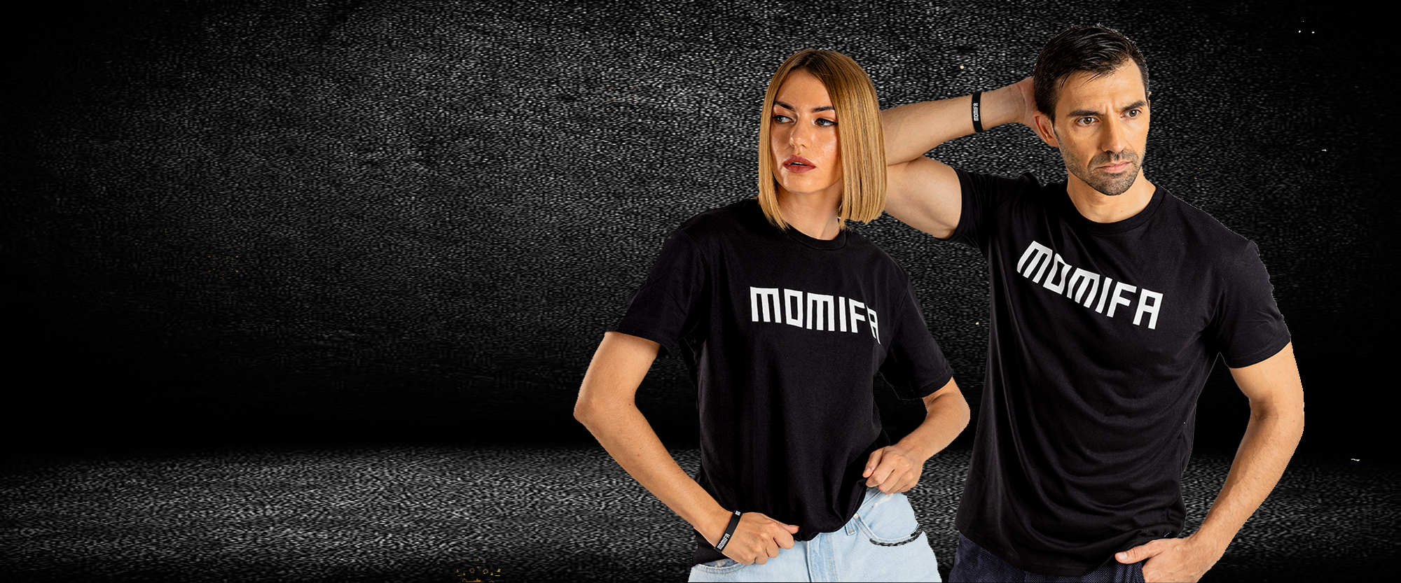 momifa unisex black polo shirt